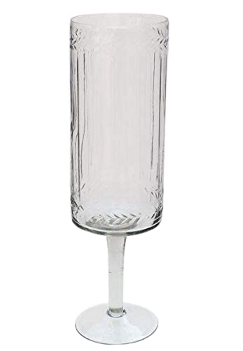 Crystal Clear Decorative Glass Flower Vase for Home Décor